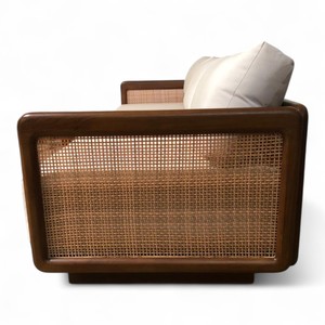 Sofá de Jardín de Madera de Teca Sostenible con Certificación SVLK, 3 Plazas, con Cojines Resistentes a los Rayos UV de Alta Densidad, Muebles de Exterior Ecológicos - Product Image 6