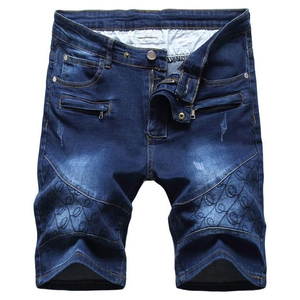 Pantalones Cortos de Mezclilla con Lavado Ácido Personalizados para Hombre y Mujer, Estilo Urbano, Corte Holgado, Vintage, OEM al por Mayor - Product Image 1