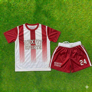 Custom Team Uniform <b>Set</b> Jersey Shorts Durable Breathable Athletic Sportswear for Men Practice Training Sportswear Supplier - Product Image 2