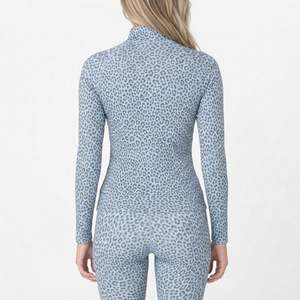Animal Printed Yoga Training Jacket Full Sleeve Slimming Zipper <b>Top</b> Ladies Workout Style Polyester Jackets Ladies Fitness <b>Top</b> - Product Image 2
