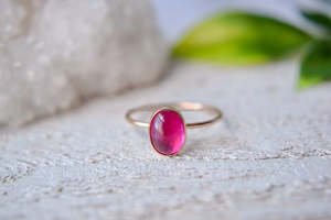 Bague en argent Sterling 925, anneau rubis, bague en pierre précieuse - Product Image 2