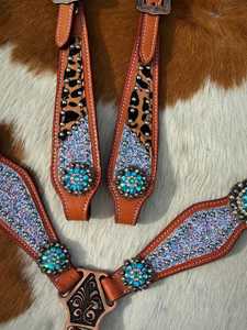 Nouvelle selle de spectacle équestre haut de gamme en cuir véritable, modèle Western, avec têtière et collier de poitrail – Vente chaude - Product Image 5
