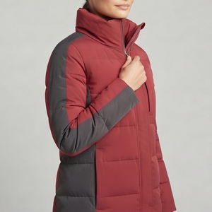Women's Long Padded Winter <b>Coat</b> Outdoor <b>Bubble</b> Chest Pocket Puffer Long Jacket Women Warm Up Knitted Long Down Jackets Ladies - Product Image 4