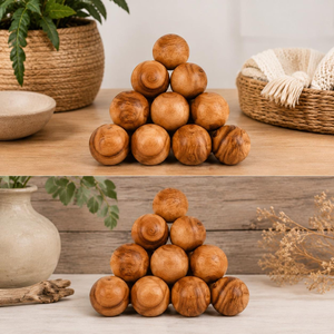 Wholesale Unfinished Natural <b>Wood</b> <b>Balls</b> for Dispensers and Home Decor Modern Design Wedding Decorative Beads Customized Size - Product Image 6
