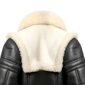 New Design <b>Men</b> Slim Fit Sheepskin Sherpa <b>Jacket</b> <b>Canvas</b> Fabric Fur Trim Winter Windproof Breathable Soft Stylish High Quality - Product Image 5