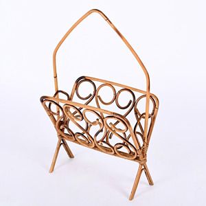 Porta revistas de ratán, precio de fabricante, soporte para periódicos de caña natural, contenedores para folletos y libros - Product Image 2