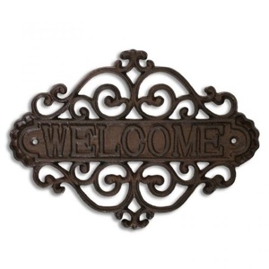 Plaque murale rectangulaire en métal rustique pour salle de bain, décoration intérieure, design de lettres - Product Image 4