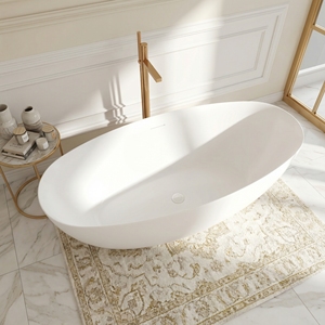 Baignoire autoportante FW-7761-65-S - Baignoire autoportante moderne et durable en acrylique pour salle de bain - Product Image 4