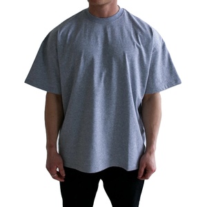 เสื้อยืดผ้าฝ้ายแฟชั่นแนววินเทจของผู้ชายเสื้อไหล่เฮฟวี่เวทแห้งเร็ว - Product Image 2