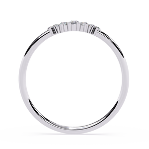 <span class=keywords><strong>Anello</strong></span> <span class=keywords><strong>Tiara</strong></span> Impilabile in Oro 18K <span class=keywords><strong>con</strong></span> Diamante Coltivato in Laboratorio per Donne, Diamante Creato in Laboratorio <span class=keywords><strong>con</strong></span> Certificazione IGI - Product Image 3