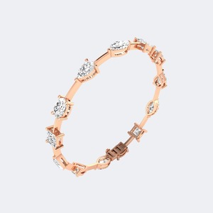 Luxury Lab Grown Diamond Gold <b>Bangle</b> <b>Bracelet</b> 11ctw Multi Shape Brilliant Cut E F Color VS VVS Diamond Party Wedding Jewelry - Product Image 4