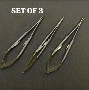 Portaagujas Castroviejo TC, Herramienta Quirúrgica Oftálmica para Microcirugía, Manual, Acero Inoxidable Alemán - Product Image 5