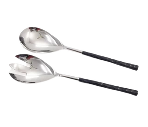 Ensemble de couverts en acier artisanal, style minimaliste, cuillère et fourchette, finition miroir haute brillance, résistant à la rouille, ensemble de couverts de camping, ensemble cadeau - Product Image 2