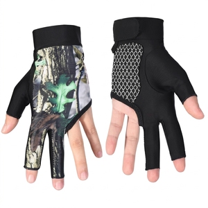 Guantes de Snooker Juveniles Elásticos y Cómodos Personalizables con 3 Dedos, Transpirables para Billar y Snooker - Product Image 2