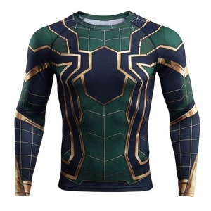 เสื้อยืดรัดรูปแห้งเร็วสำหรับผู้ชาย เสื้อรัชการ์ดสำหรับออกกำลังกาย ฟิตเนส วิ่ง ยิม เวิร์คเอาท์ ชุดกีฬา - Product Image 1