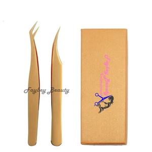 แหนบต่อขนตาแบบมืออาชีพปลายต่อขนตาทำจากโรงงานเพื่อการยึดขนตาที่สมบูรณ์แบบ - Product Image 5