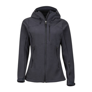 เสื้อแจ็คเก็ตผู้ชายแบบมีฮู้ด คอตั้ง ผ้า softshell กันน้ำ ระบายอากาศ แห้งเร็ว ซับในขนแกะโพลีเอสเตอร์ ปิดด้วยซิป สำหรับฤดูหนาว - Product Image 1