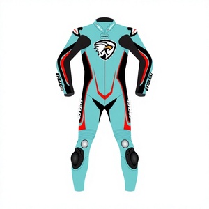 Traje de Carreras de Motocicleta Personalizado para Hombre, de Cuero Vacuno/Canguro, Mono de Una Pieza, con Protección CE y Soporte para la Espalda - Product Image 1