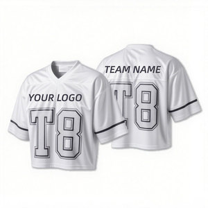 Camiseta de fútbol de corte cuadrado con estampado gráfico personalizado de alta calidad para mujer, transpirable, con cuello en V, absorbente de sudor, estilo jersey corto. - Product Image 1