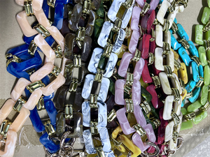 High Quality Purse Resin Chain Handle <b>Strap</b> Acrylic Chain <b>Replacement</b> <b>Straps</b> for <b>Handbag</b> - Product Image 5