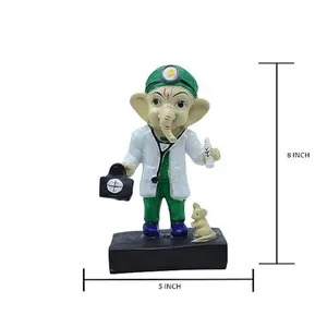Figura de Ganesha, regalo de graduación médica, estatua de resina de Ganpati para clínica, ídolo decorativo de Ganesha para hospital u oficina. - Product Image 2