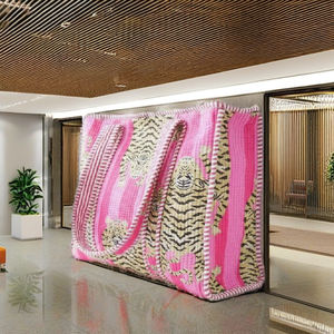 Sac fourre-tout réutilisable et écologique avec finition de qualité supérieure, grande capacité et poignées robustes pour le shopping, l'université, le bureau et les voyages - Product Image 1