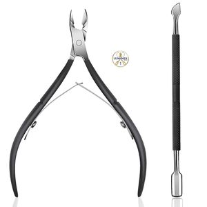 Cuticle Trimmer with Cuticle Pusher Ejiubas Cuticle Remover Cuticle Nipper Professional Stainless Steel Cuticle <b>Cutter</b> Clipper - Product Image 1