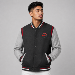 Veste de baseball pour homme, veste varsity, broderie personnalisée, mélange de laine, boutons pression, streetwear décontracté, veste d'hiver - Product Image 1