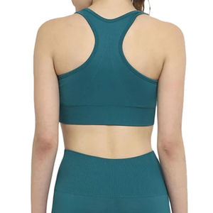 Conjunto de Yoga Personalizado para Mujer, OEM, Tela de Nailon y Elastano, Leggings sin Costuras de Cintura Alta, Sujetador Deportivo, Conjunto de Fitness para Gimnasio, Fabricante y Proveedor - Product Image 4