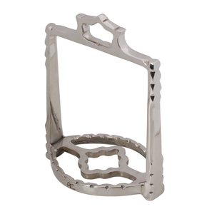 Estribos de Acero Inoxidable Plateados Antideslizantes para Montar a Caballo, Reposapiés de Seguridad para Equitación Western - Product Image 2