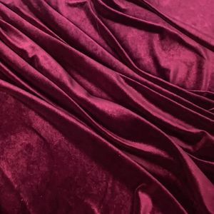 Wine Taffeta Fabric 100% Polyester Brushed Sueded Woven Solid Color Lightweight Home Textile Curtain Material - Product Image 4