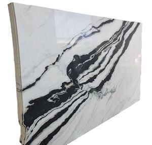 Azulejos de encimeras de mármol blanco Panda pulido, losas grandes para un diseño moderno duradero para hoteles, villas, apartamentos-India Vinayak - Product Image 1