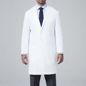 Blouse médicale en coton pour homme, uniforme d'infirmier, vente en gros, blouse de laboratoire pour professionnel de santé, usine de blouses de laboratoire blanches à manches longues pour homme - Product Image 2
