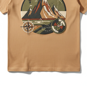 เสื้อยืดผู้ชายพิมพ์ลายพัฟโฟม3D เสื้อยืดวินเทจโอเวอร์ไซส์ - Product Image 3