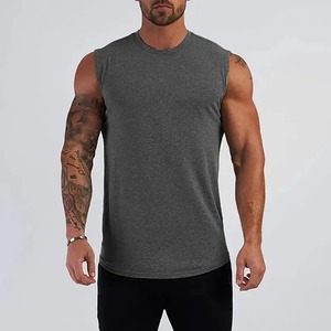 Débardeur élégant pour homme en tissu extensible doux, idéal pour l'entraînement physique, la course à pied et les tenues décontractées quotidiennes - Product Image 1