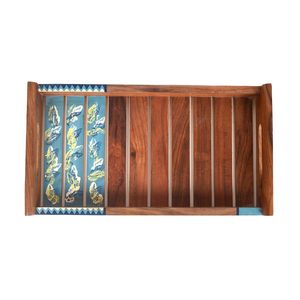 Wooden Rectangular <b>Platter</b> Serving Tray Exclusive Style Decorative for Home and Restaurant Usage Available At Premium Quality - Product Image 4