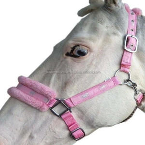 Ensemble de licol pour cheval en nylon occidental de toutes tailles avec logo personnalisé, rembourrage doux en vison, équipement équestre, licol en nylon pour cheval - Product Image 4