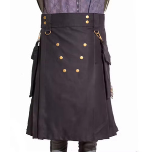 Kilt escocés tradicional para hombre, cintura ajustable, diseño plisado hecho a mano, atuendo cultural de las Tierras Altas para festivales y ceremonias - Product Image 1