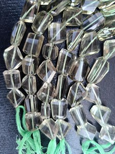 Perles de pierres précieuses en améthyste verte naturelle facettées de forme fantaisie pour la fabrication de bijoux DIY, vente en gros, marque RUHAN GEMS - Product Image 5