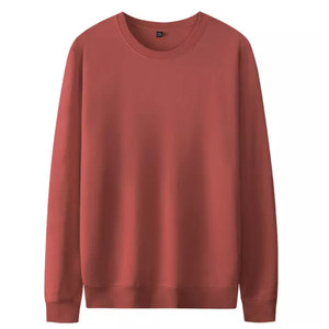 Sudadera de Algodón Tejido de Manga Larga con Cuello Redondo para Mujer, Color Sólido, Estilo Casual para Otoño - Product Image 4