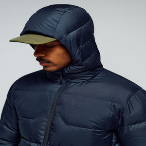 Veste d'hiver matelassée personnalisée pour homme avec logo, grande taille, couleur unie, coupe-vent, légère, style streetwear, OEM - Product Image 3