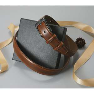 เข็มขัดหนังวัวแท้คุณภาพพรีเมียมสำหรับผู้ชาย สไตล์คลาสสิก ลำลอง หัวเข็มขัดเหล็ก ปรับความยาวได้ เป็นมิตรกับสิ่งแวดล้อม ทนทาน - Product Image 5