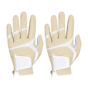 Gant de golf pour homme en cuir synthétique de qualité supérieure pour une adhérence stable, ajustement main gauche, couleur beige - Product Image 1