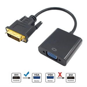 Câble adaptateur DVI VGA plaqué or, gaine en PVC, 20 cm, mâle-femelle, pour moniteur, ordinateur, projecteur, systèmes de cinéma maison, 1080P - Product Image 4