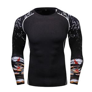 Camiseta de Manga Larga Personalizada de Alta Calidad para Hombre, Ecológica, Transpirable, de Secado Rápido, Poliéster y Algodón, Suministro OEM para Adultos - Product Image 2