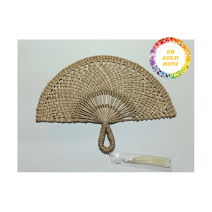 Woven <b>Straw</b> Fan Supplier Vietnam Premium Handmade Wholesale OEM ODM Bulk for Home Decor Brands - Product Image 6