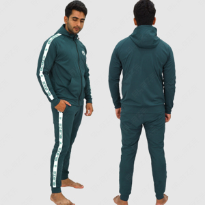 HOSTARON Hombres Sport Gym Sets Chándal Personalizado Pantalones de chándal Sudaderas con capucha lisas de alta calidad Logotipo personalizado Fitness Set Hombres Chándal - Product Image 1