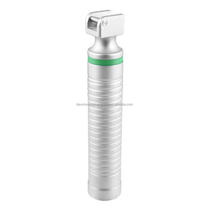 Poignée de laryngoscope pour fibre optique avec anneau vert, articles médicaux de diagnostic manuel, certifiés CE, classe 1 - Product Image 1