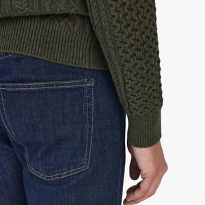 Mens Fisherman Knit Sweater Crew Neck Full Sleeve Thick Winter Sweater Warm Breathable Soft Anti Pilling Sweater Custom Logo OEM - Product Image 5