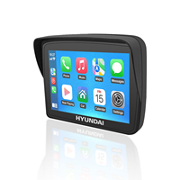 Pantalla Táctil Inalámbrica para Motocicleta de 5 Pulgadas Autorizada por Hyundai, con CarPlay, Android Auto, Bluetooth 5.0 y Sistema Linux